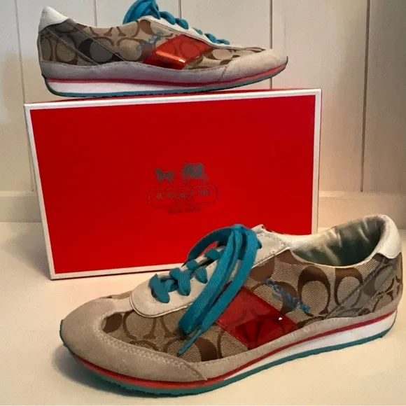 COACH Tennies Sneakers Size 7.5 - Picture 1 of 10